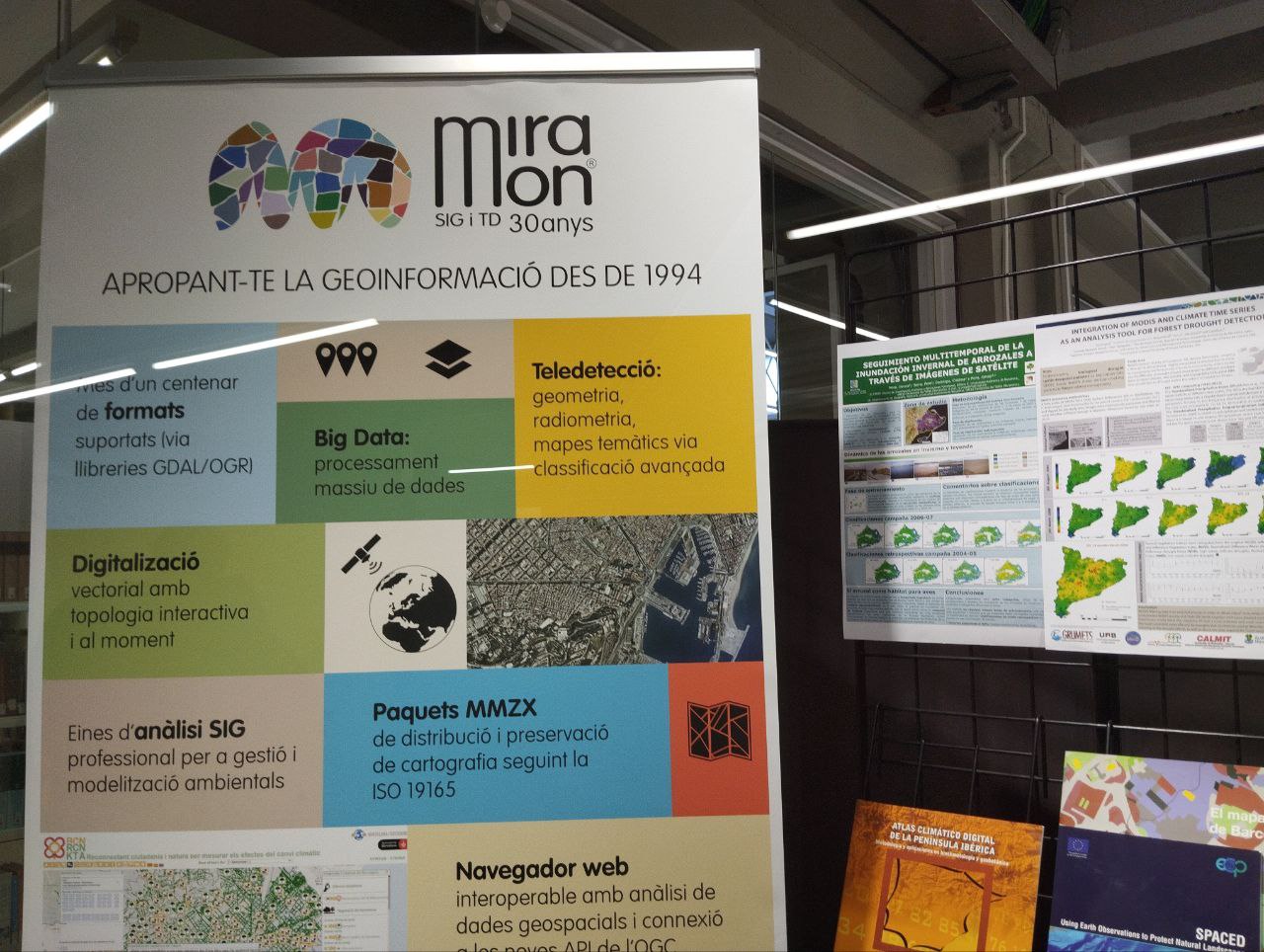 MiraMon 30 Years Exposition at the UAB Science Library